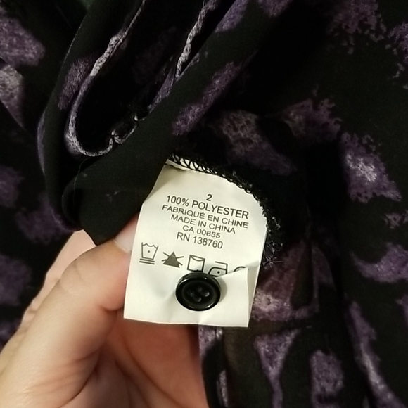 Mblm by Tess Holliday purple sheer top 2X - Picture 4 of 4